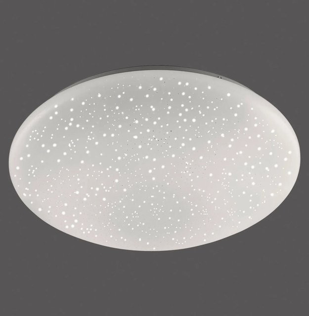 Just Light LED-Deckenleuchte Skyler Weiß, rund, dimmbar mit Fernbedienung, Durchmesser: 39 cm, Höhe: 12 cm - Bild 1