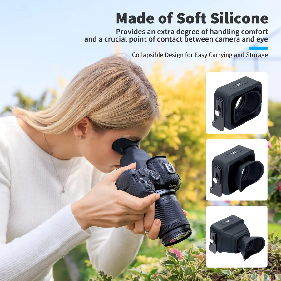 JJC Professioneller 3,0x HD LCD Bildschirm Sucher Kamera Extender für Sony FX30 und FX3 in Schwarz - Bild 6