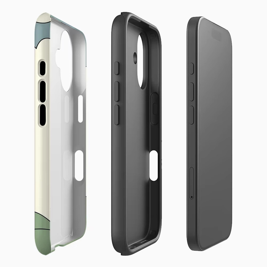 Potdemiel Handyhülle Calm Hills für iPhone 17 16 15 14 13 12 Pro Max Plus mit doppelschichtiger Rückseite in Multicolour - Bild 2