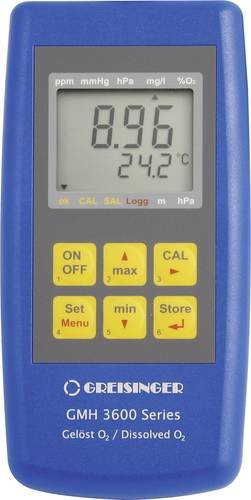 Greisinger GMH3651 Kombi-Messgerät für O2-Konzentration, O2-Sättigung, Druck und Temperatur in Blau - Bild 1