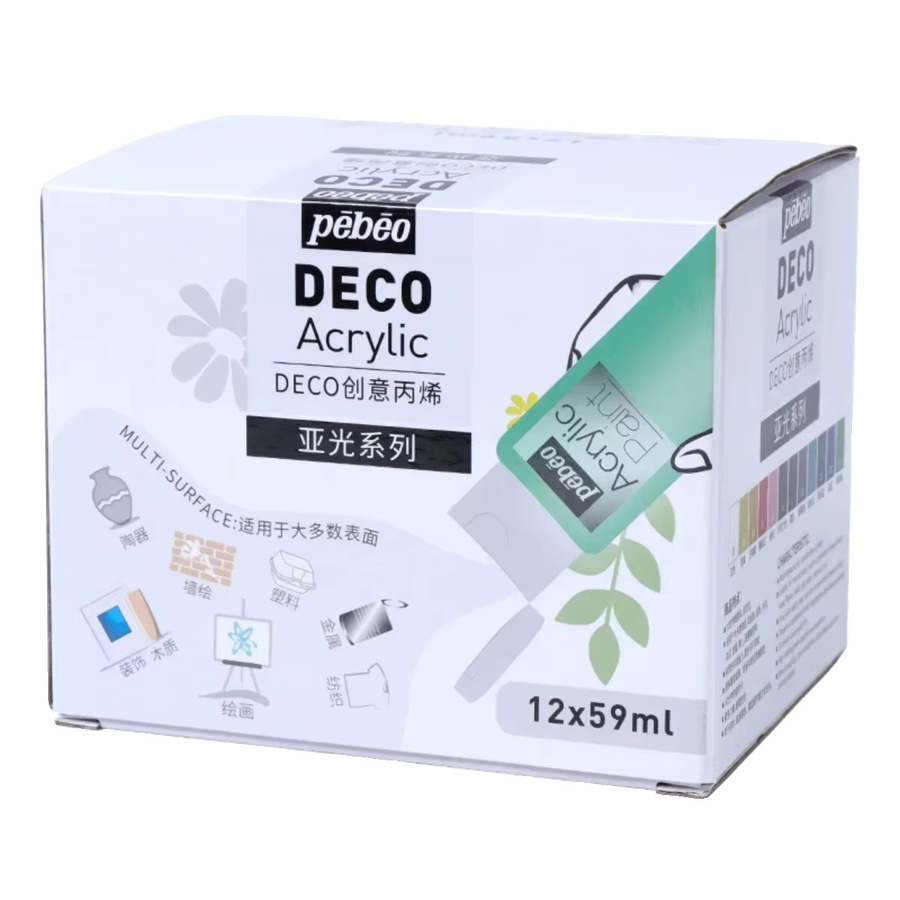 PEBEO DECO Acrylfarbe Multicolour, matte Farbe für Keramik, Kunststoff, Holz, Metall und Textilien, 59 ml - Bild 3