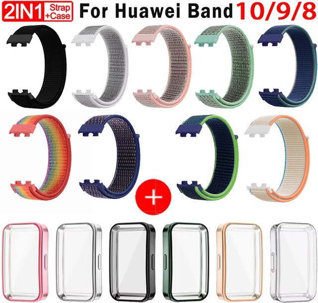 Huawei Uhrenarmband Nylon, Multicolor, Unisex, für Huawei Band 8 9 10 - Bild 1