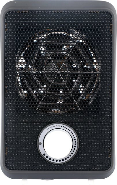Mini-Heizlüfter Elverum 600 W mit Kontrollleuchte Schwarz B/T/H: 19 x 12 x 10 cm - Bild 1