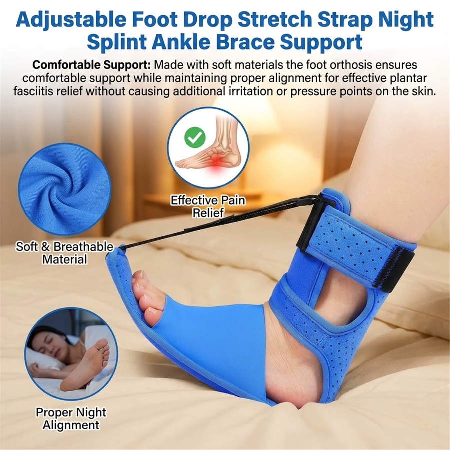 DKSHETOY Nacht-Fußgelenkbandage, Unisex, atmungsaktiv - Bild 3