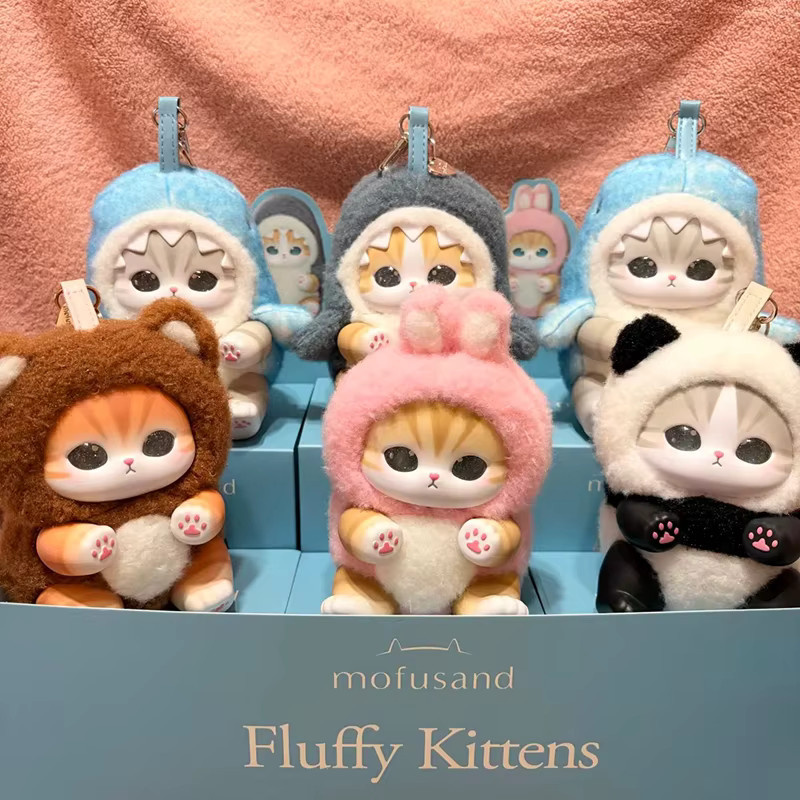 Mofusand Vinyl Series Blind Box Toys, Überraschungs-Haifisch-Katzen-Anhänger-Spielzeug - Bild 1