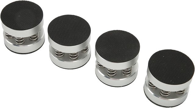 Honor Electronics Feder Lautsprecher Spikes aus Aluminiumlegierung, 4 Stück, Grau/Silber - Bild 1