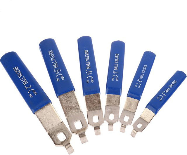 HELTC Kugelhahn-Griff aus Edelstahl in Blau für Wasserrohr-Ventile - Bild 1