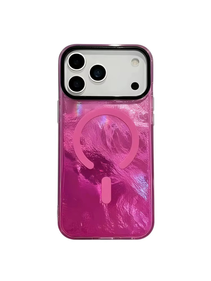 OLPAY Magnetische Hülle mit Farbverlaufsglasstruktur für iPhone 17 Air 16 15 14 13 12 Pro Max Plus und 17 Pro in Gold mit MagSafe Kompatibilität - Bild 5