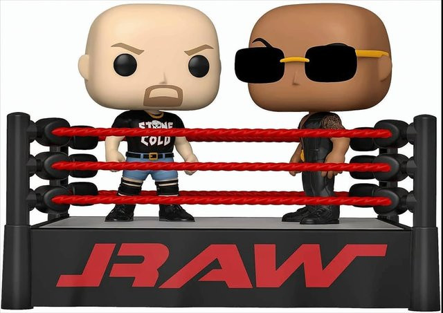 Funko WWE The Rock vs Stone Cold mit Wrestling Ring - Bild 1