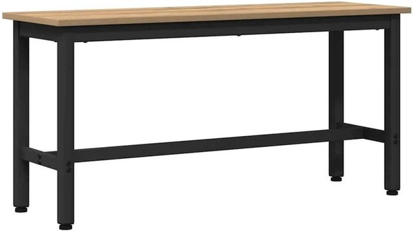 vidaXL Esstischbank Artisan-Eiche in Braun, B/T/H: 110 x 32,5 x 48,5 cm