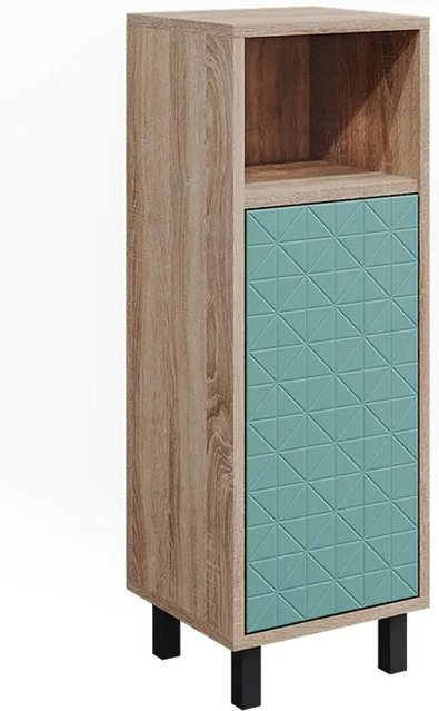 Vicco Badschrank Agasta schmaler Midischrank für das Badezimmer in Mintgrün und Sonoma, B/T/H: 30 x 28 x 87 cm - Bild 2