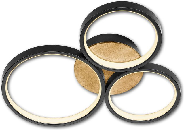 Deckenleuchte CIRCLES von casa NOVA in Schwarz aus Aluminium und Metall - Bild 1