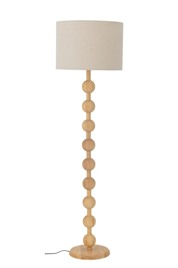 Giacoma Stehlampe Bloomingville aus Rubberwood in Nature Beige, Höhe: 154,5 cm - Bild 1