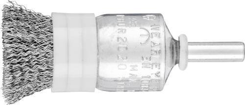 PFERD Pinselbürste PBUR mit Stützring, ungezopft, Stahl-Draht, Farbe: silver, Durchmesser: 20 mm, Schaft-Durchmesser: 6 mm, Draht-Durchmesser: 0,20 mm, 10 Stück - Bild 1