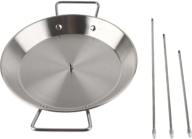 TOMTOP JMS Vertikalspießständer aus Edelstahl in Silber für den Grill - Bild 1