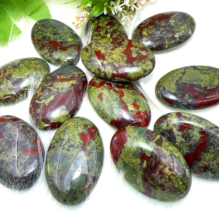 CrystalHola Drachenblutstein Natürlicher Kristall Heilstein in Mehrfarbig als Handstein und Dekoration - Bild 2