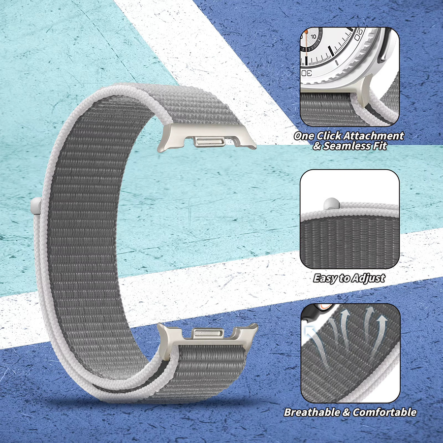 KILPILLS Uhrenarmband Nylon, Samsung Galaxy Watch 8, 40 mm, 44 mm - Bild 2