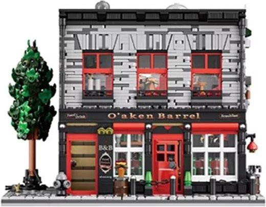 Linyi toy Bausteine Kneipe Stadtgebiet 2368 Teile - Bild 1