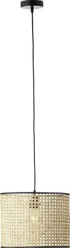 Brilliant Wiley Pendelleuchte aus Rattan und Holz in Beige, Durchmesser: 30 cm, E27, 60W - Bild 1