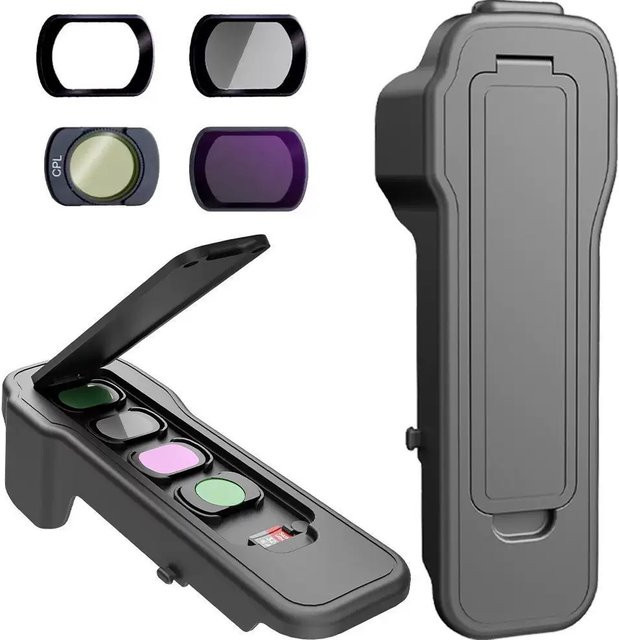 DJI Filterset für Osmo Pocket 3 und Pocket 4 mit UV, CPL, ND, ND/PL, Black Mist, LPR und Star Filtern in Schwarz - Bild 1