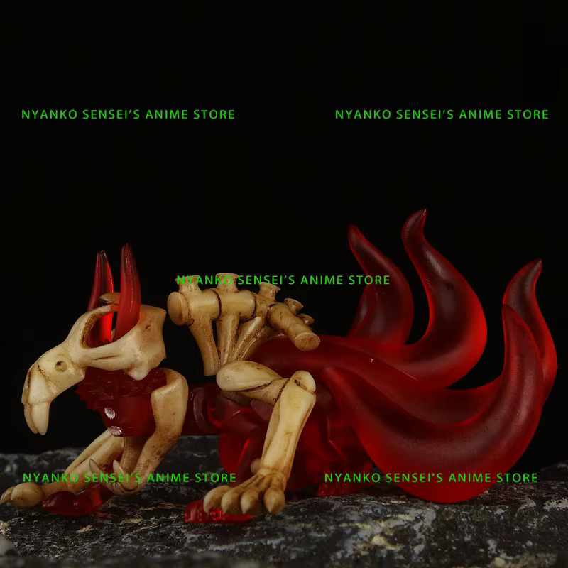 Bandai Naruto Six-Tails Chakra-Modus Kyubi Red Ver. Skelett Modellbausatz Figur, Rot - Bild 2