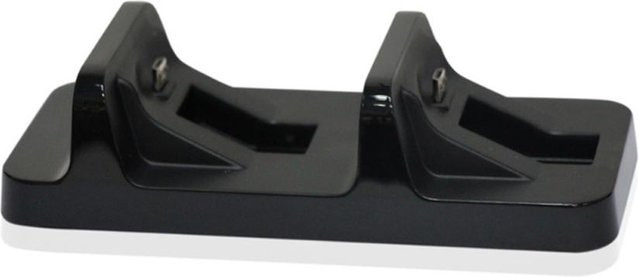 TECTINTER Dual Charging Dock Station für PS4 und PS4 Slim Controller, USB-Anschluss, schwarz - Bild 1