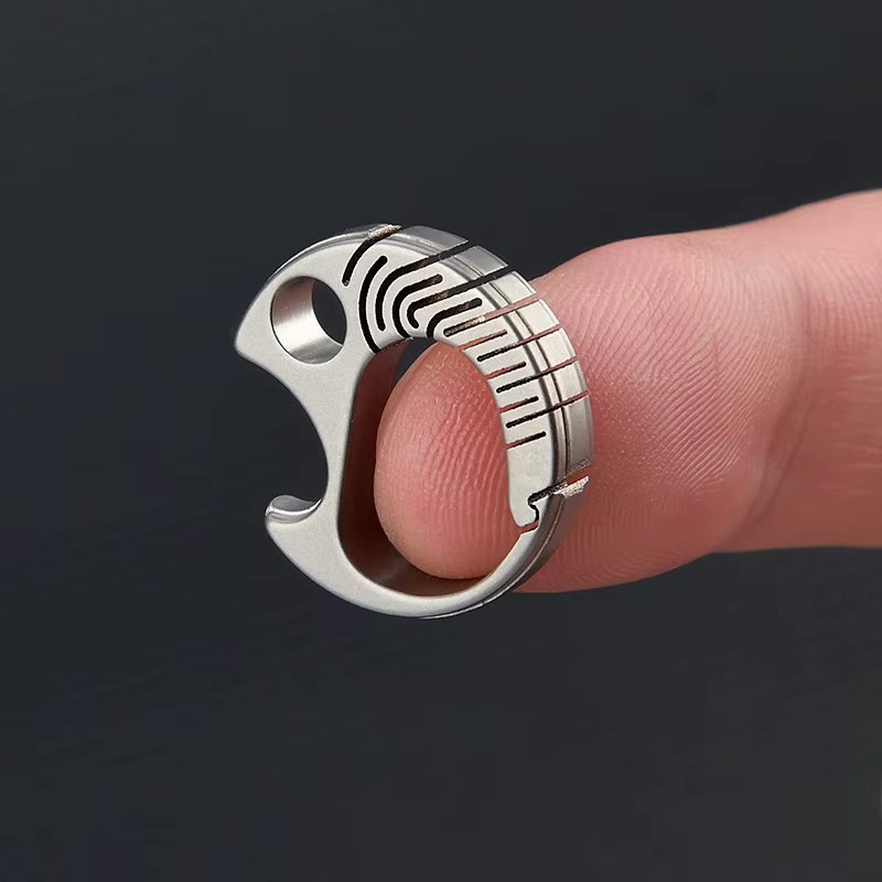 JIANLAI Anhänger Titanlegierung, Mini Flaschenöffner, Unisex - Bild 2