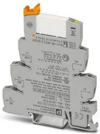 Phoenix Contact PLC-RSC-230UC/21/EX Relaisbaustein, Grau, 230 V/AC, 6A, 1 Wechsler, 10 Stück - Bild 1
