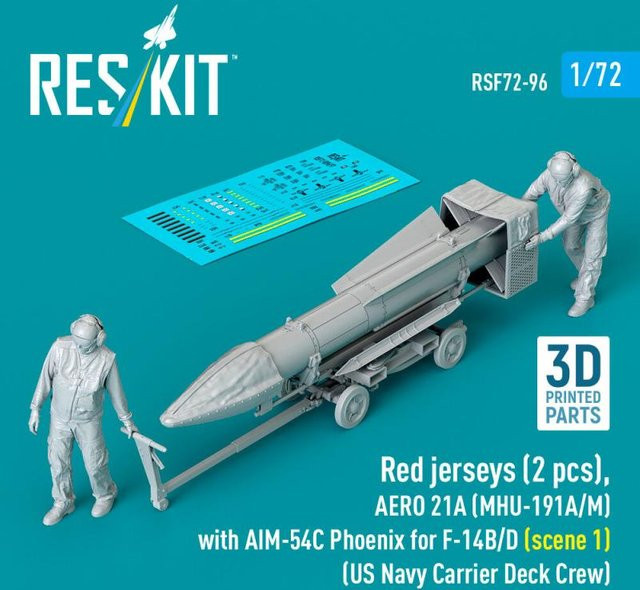 ResKit Models AERO 21A (MHU-191A/M) mit AIM-54C Phoenix, 2-teiliges Set - Bild 1