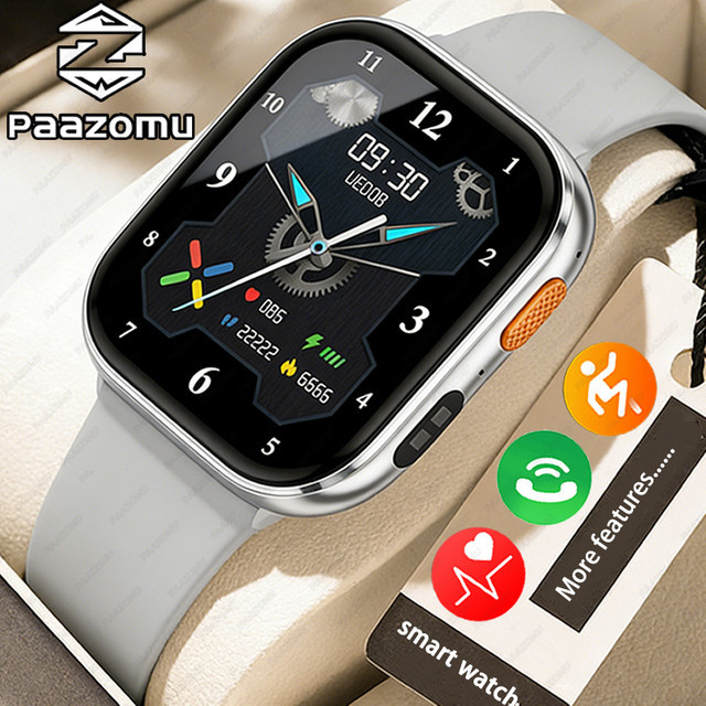 paazomu Smartwatch, Schwarz, Silikon, Unisex - Bild 1
