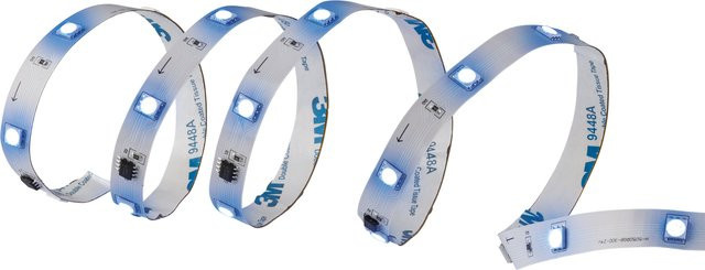LIVARNO LED-Band mit Audiosensor und RGB-Effekten, Multicolor und Weiß, Länge: 1,0 m - Bild 1