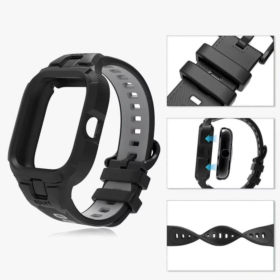 Xiaomi Uhrenarmband Silikon, Schwarz, Unisex - Bild 3