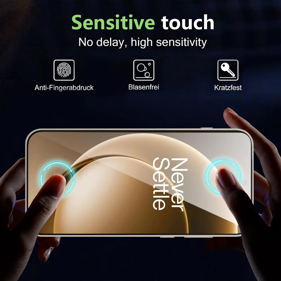 OnePlus Displayschutz aus gehärtetem Glas Full Cover 9H Anti-Kratz transparent für OnePlus 15 15R ACE 6 6T - Bild 6