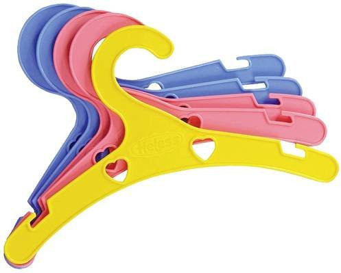 Heless Bunte Puppenkleiderbügel, Zubehör, Bunt / Mehrfarbig, 5-teiliges Set - Bild 1
