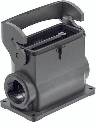 HARTING Sockelgehäuse 19 43 016 0253 in Schwarz aus Kunststoff - Bild 1