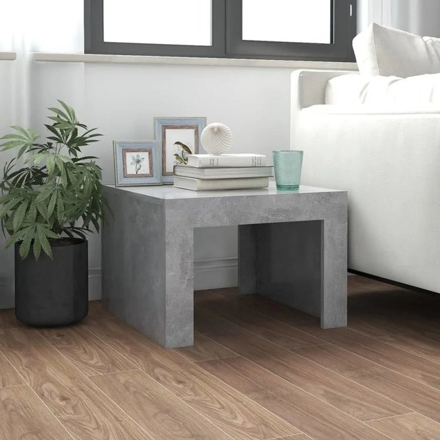 vidaXL Couchtisch aus Holzwerkstoff in Betongrau, quadratisch, B/T/H: 50 x 50 x 35 cm - Bild 1