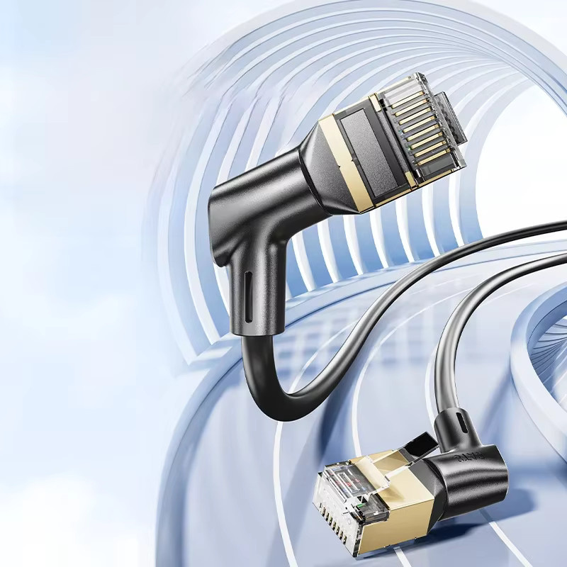 Vention CAT8 Ethernet-Kabel in Schwarz mit 40 Gbit/s und 2000 MHz für PC, PS4 und Router - Bild 1
