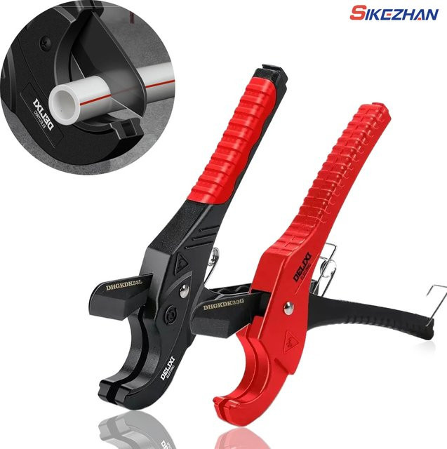 SIKEZHAN Rohrschneider Ratschenschere aus SK5-Material für PVC, PU, PP und PE - Bild 1