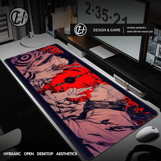 Jujutsu Kaisen Satoru Gojo Mauspade XXL, rutschfeste Schreibtischunterlage mit HD-Druck, B/T: 90 x 40 cm, Höhe: 0,2 cm, Multicolour - Bild 1