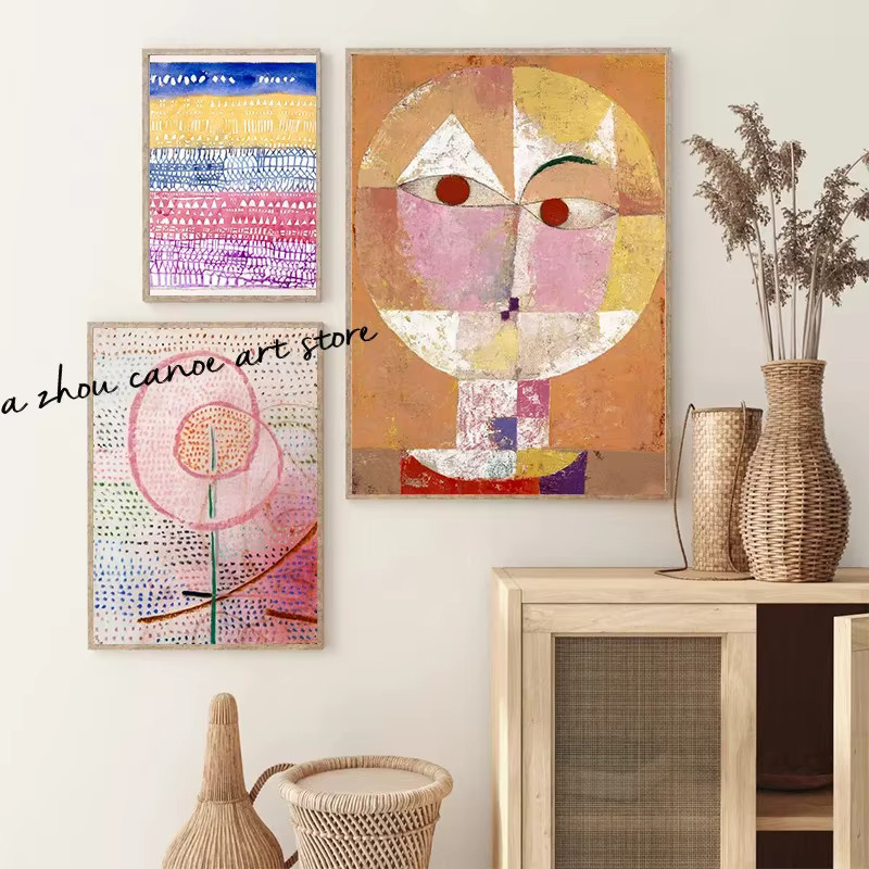 Leinwandgemälde Potdemiel Alte Stadt 1946 von Paul Klee als abstraktes Landschaftskunst-Poster in Mehrfarbig - Bild 2
