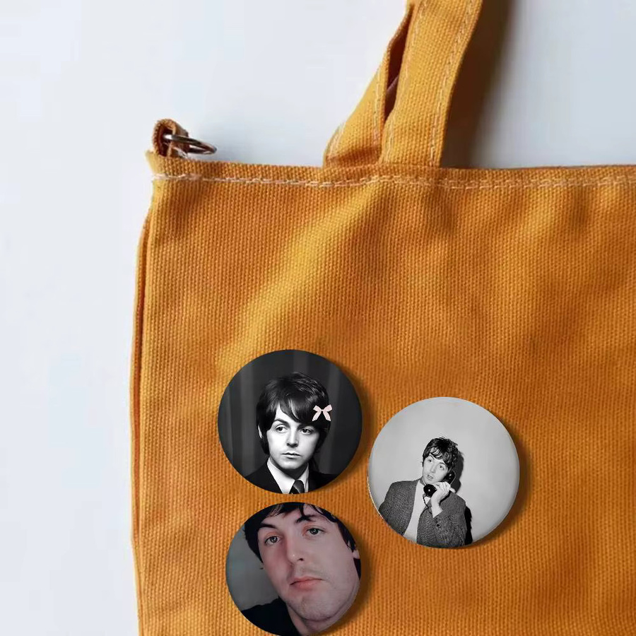Brosche P-Paul McCartney Abzeichen, Emaille, rund - Bild 3