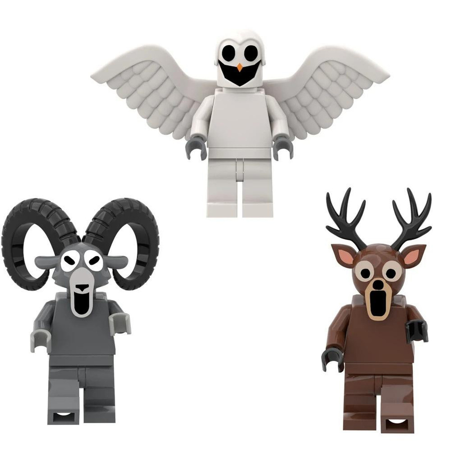 Fashnics 99 Nächte im Wald Spiel mit Bausteinen und Spielzeug Hirsch Eule Ziege Monster Kunststoff - Bild 2