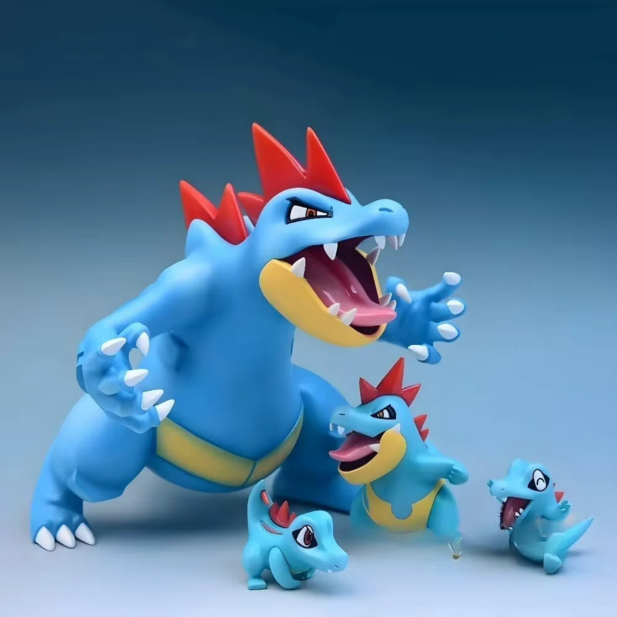 Potdemiel Pokémon Feraligatr Actionfiguren, Einzelfigur, PVC - Bild 2