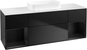 V&B Waschtischunterschrank Finion in Blau lackiert, B/T/H: 160 x 50,1 x 50,1 cm - Bild 1