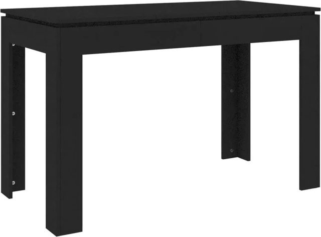 vidaXL Esstisch aus Holzwerkstoff in Schwarz, rechteckig, B/T/H: 120 x 60 x 76 cm - Bild 1