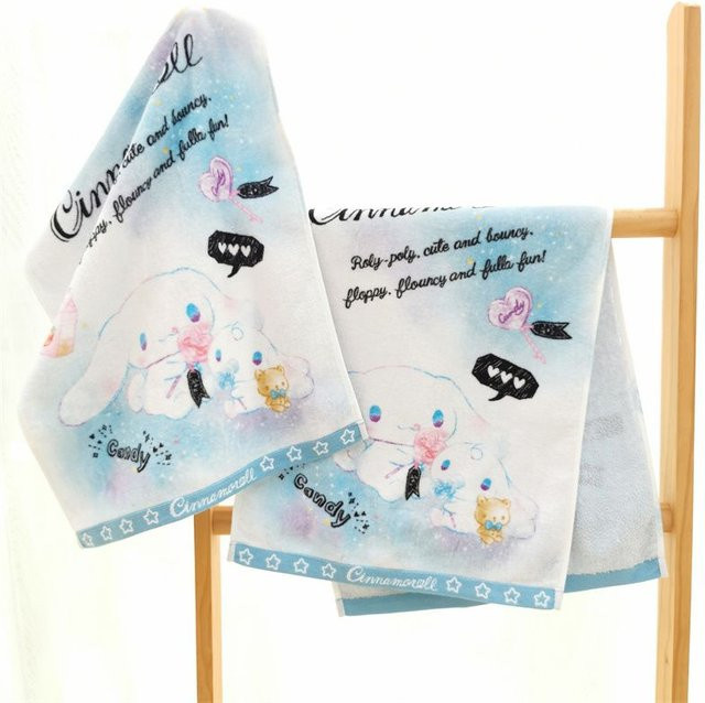 Sanrio Cinnamoroll Gesichtshandtuch aus 100% Baumwolle - Bild 1