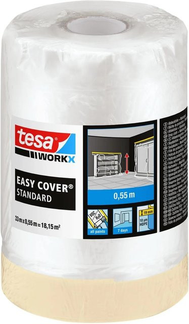 tesa Workx Easy Cover Standard Abdeckband Weiß Breite: 550 mm, Länge: 33 m - Bild 1