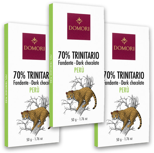 Domori Schokolade Trinitario Peru 70 % 3 x 50 g - Bild 1