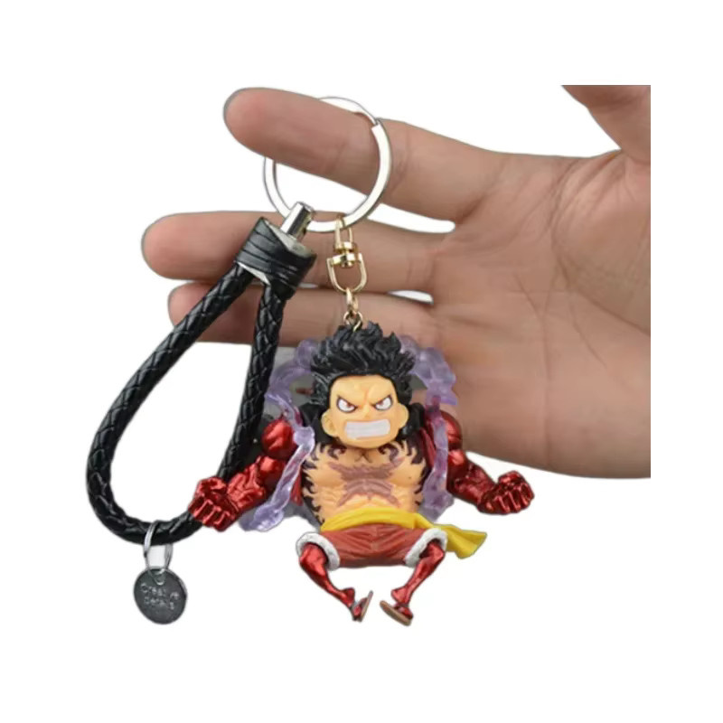 Bandai One Piece Luffy Handheld-Schlüsselanhänger-Puppe, Cartoon-Modell - Bild 2