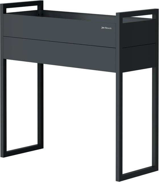 JAN NOWAK Blumenkübelabdeckung MARGARET aus Metall in Anthrazit, H 100 cm x B 100 cm x T 38 cm - Bild 1